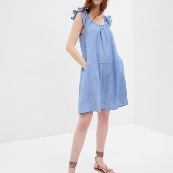 Gap Crinkle Gauze Mini Dress - Picture 3 of 3